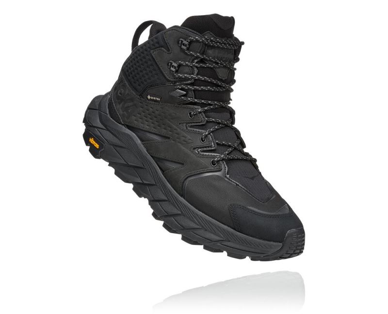 Hoka One One Anacapa Mid GORE-TEX Mulher - Sapatos Ortopédicos Pretas / Pretas | PT-sIQWdqV